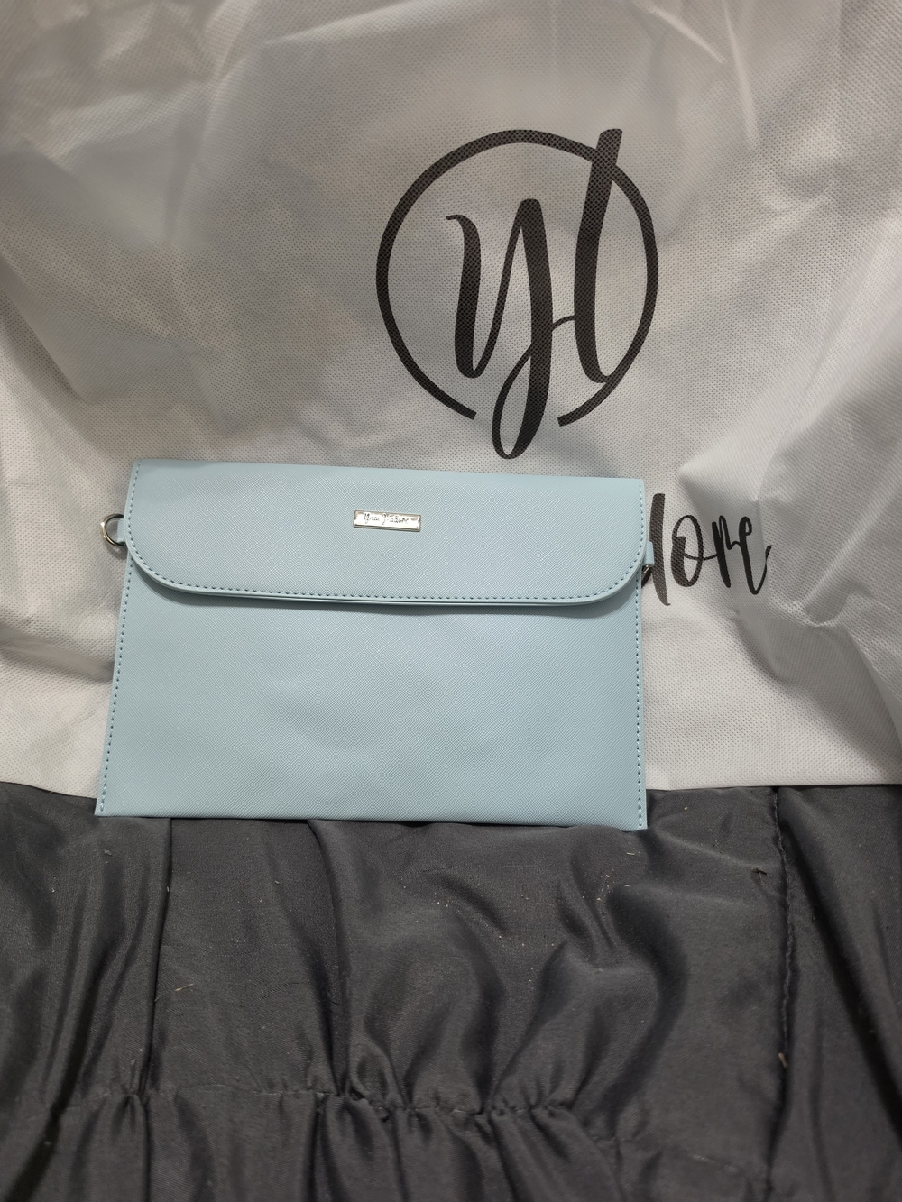 Light Blue 3-Piece Tote and Pouches Set - Picture 12 of 16